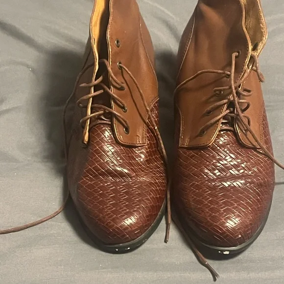 Ariat Brown Leather Ankle Boots with Textured Toe Ariat Men main image 3